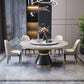 Metal Modern Round Indoor Table Sintered Stone Dining Table for Kitchen and Dining Room Clearhalo ' dining_table' 'Dining Tables & Seating' 'Dining Tables' 'furn' 'furn_dining_table' 'Furniture' 'furniture_dining_table' 'Kitchen & Dining Furniture' 'kitchen&dining_furn' 'kitchen' 'kitchen_dining_table' 3704065