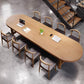 Oval Solid Wood Brown Tone Dining Table Simplicity Fixed Table for Dining Room Clearhalo ' dining_table' 'Dining Tables & Seating' 'Dining Tables' 'furn' 'furn_dining_table' 'Furniture' 'furniture_dining_table' 'Kitchen & Dining Furniture' 'kitchen&dining_furn' 'kitchen' 'kitchen_dining_table' 3704066