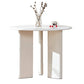 Minimalist White Kitchen Dining Table Solid Wood Round Shape Dining Table with 3 Legs Base Clearhalo ' dining_table' 'Dining Tables & Seating' 'Dining Tables' 'furn' 'furn_dining_table' 'Furniture' 'furniture_dining_table' 'Kitchen & Dining Furniture' 'kitchen&dining_furn' 'kitchen' 'kitchen_dining_table' 3704076