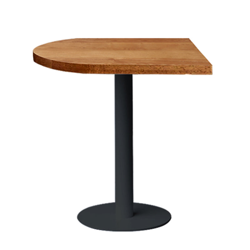 Round Casual Dining Table Wood Color Fixed Table of Pinewood Solid Wood Free Form Black Clearhalo ' dining_table' 'Dining Tables & Seating' 'Dining Tables' 'furn' 'furn_dining_table' 'Furniture' 'furniture_dining_table' 'Kitchen & Dining Furniture' 'kitchen&dining_furn' 'kitchen' 'kitchen_dining_table' 3704098