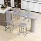 Contemporary Dining Table Pine Solid Wood Table with Double Pedestal for Dining Room Clearhalo ' dining_table' 'Dining Tables & Seating' 'Dining Tables' 'furn' 'furn_dining_table' 'Furniture' 'furniture_dining_table' 'Kitchen & Dining Furniture' 'kitchen&dining_furn' 'kitchen' 'kitchen_dining_table' 3704107