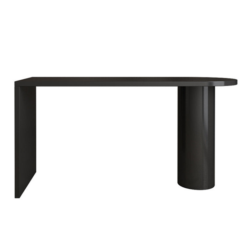 Contemporary Dining Table Pine Solid Wood Table with Double Pedestal for Dining Room Black Without Chairs Clearhalo ' dining_table' 'Dining Tables & Seating' 'Dining Tables' 'furn' 'furn_dining_table' 'Furniture' 'furniture_dining_table' 'Kitchen & Dining Furniture' 'kitchen&dining_furn' 'kitchen' 'kitchen_dining_table' 3704108