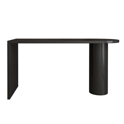 Contemporary Dining Table Pine Solid Wood Table with Double Pedestal for Dining Room Black Without Chairs Clearhalo ' dining_table' 'Dining Tables & Seating' 'Dining Tables' 'furn' 'furn_dining_table' 'Furniture' 'furniture_dining_table' 'Kitchen & Dining Furniture' 'kitchen&dining_furn' 'kitchen' 'kitchen_dining_table' 3704108