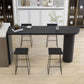 Contemporary Dining Table Pine Solid Wood Table with Double Pedestal for Dining Room Clearhalo ' dining_table' 'Dining Tables & Seating' 'Dining Tables' 'furn' 'furn_dining_table' 'Furniture' 'furniture_dining_table' 'Kitchen & Dining Furniture' 'kitchen&dining_furn' 'kitchen' 'kitchen_dining_table' 3704110
