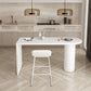 Contemporary Dining Table Pine Solid Wood Table with Double Pedestal for Dining Room Clearhalo ' dining_table' 'Dining Tables & Seating' 'Dining Tables' 'furn' 'furn_dining_table' 'Furniture' 'furniture_dining_table' 'Kitchen & Dining Furniture' 'kitchen&dining_furn' 'kitchen' 'kitchen_dining_table' 3704111