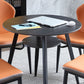Modern Style Round Dining Room Table Sintered Stone Table with Metal Base Clearhalo ' dining_table' 'Dining Tables & Seating' 'Dining Tables' 'furn' 'furn_dining_table' 'Furniture' 'furniture_dining_table' 'Kitchen & Dining Furniture' 'kitchen&dining_furn' 'kitchen' 'kitchen_dining_table' 3704132