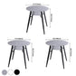 Modern Style Round Dining Room Table Sintered Stone Table with Metal Base Clearhalo ' dining_table' 'Dining Tables & Seating' 'Dining Tables' 'furn' 'furn_dining_table' 'Furniture' 'furniture_dining_table' 'Kitchen & Dining Furniture' 'kitchen&dining_furn' 'kitchen' 'kitchen_dining_table' 3704134