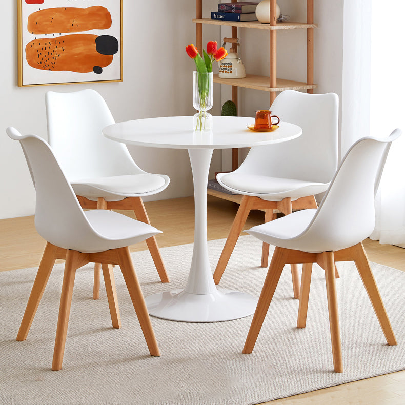 Simple Style Home Solid Wood Dining Table Round Shape Table with Tulip Base Clearhalo ' dining_table' 'Dining Tables & Seating' 'Dining Tables' 'furn' 'furn_dining_table' 'Furniture' 'furniture_dining_table' 'Kitchen & Dining Furniture' 'kitchen&dining_furn' 'kitchen' 'kitchen_dining_table' 3704146
