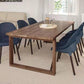 Contemporary Rectangle Shape Kitchen Dining Table Solid Wood Dining Table with Double Pedestal Bases Clearhalo ' dining_table' 'Dining Tables & Seating' 'Dining Tables' 'furn' 'furn_dining_table' 'Furniture' 'furniture_dining_table' 'Kitchen & Dining Furniture' 'kitchen&dining_furn' 'kitchen' 'kitchen_dining_table' 3704171