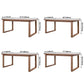 Contemporary Rectangle Shape Kitchen Dining Table Solid Wood Dining Table with Double Pedestal Bases Clearhalo ' dining_table' 'Dining Tables & Seating' 'Dining Tables' 'furn' 'furn_dining_table' 'Furniture' 'furniture_dining_table' 'Kitchen & Dining Furniture' 'kitchen&dining_furn' 'kitchen' 'kitchen_dining_table' 3704178