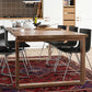 Contemporary Rectangle Shape Kitchen Dining Table Solid Wood Dining Table with Double Pedestal Bases Clearhalo ' dining_table' 'Dining Tables & Seating' 'Dining Tables' 'furn' 'furn_dining_table' 'Furniture' 'furniture_dining_table' 'Kitchen & Dining Furniture' 'kitchen&dining_furn' 'kitchen' 'kitchen_dining_table' 3704180