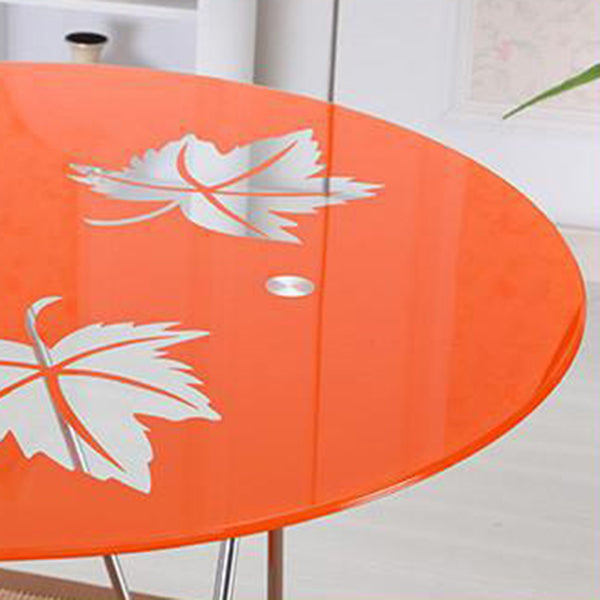 Modern Round Dining Room Table Tempered Glass Table with Pedestal Base for Dining Room Clearhalo ' dining_table' 'Dining Tables & Seating' 'Dining Tables' 'furn' 'furn_dining_table' 'Furniture' 'furniture_dining_table' 'Kitchen & Dining Furniture' 'kitchen&dining_furn' 'kitchen' 'kitchen_dining_table' 3704186