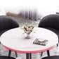 Round Shape 4 Legs Modern Dining Table White Fixed Table of Sintered Stone Clearhalo ' dining_table' 'Dining Tables & Seating' 'Dining Tables' 'furn' 'furn_dining_table' 'Furniture' 'furniture_dining_table' 'Kitchen & Dining Furniture' 'kitchen&dining_furn' 'kitchen' 'kitchen_dining_table' 3704209