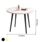 Round Shape 4 Legs Modern Dining Table White Fixed Table of Sintered Stone Clearhalo ' dining_table' 'Dining Tables & Seating' 'Dining Tables' 'furn' 'furn_dining_table' 'Furniture' 'furniture_dining_table' 'Kitchen & Dining Furniture' 'kitchen&dining_furn' 'kitchen' 'kitchen_dining_table' 3704213