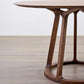Round Wood Dining Table Reclaimed Pine Table in Brown with Wooden Pedestal Clearhalo ' dining_table' 'Dining Tables & Seating' 'Dining Tables' 'furn' 'furn_dining_table' 'Furniture' 'furniture_dining_table' 'Kitchen & Dining Furniture' 'kitchen&dining_furn' 'kitchen' 'kitchen_dining_table' 3704219