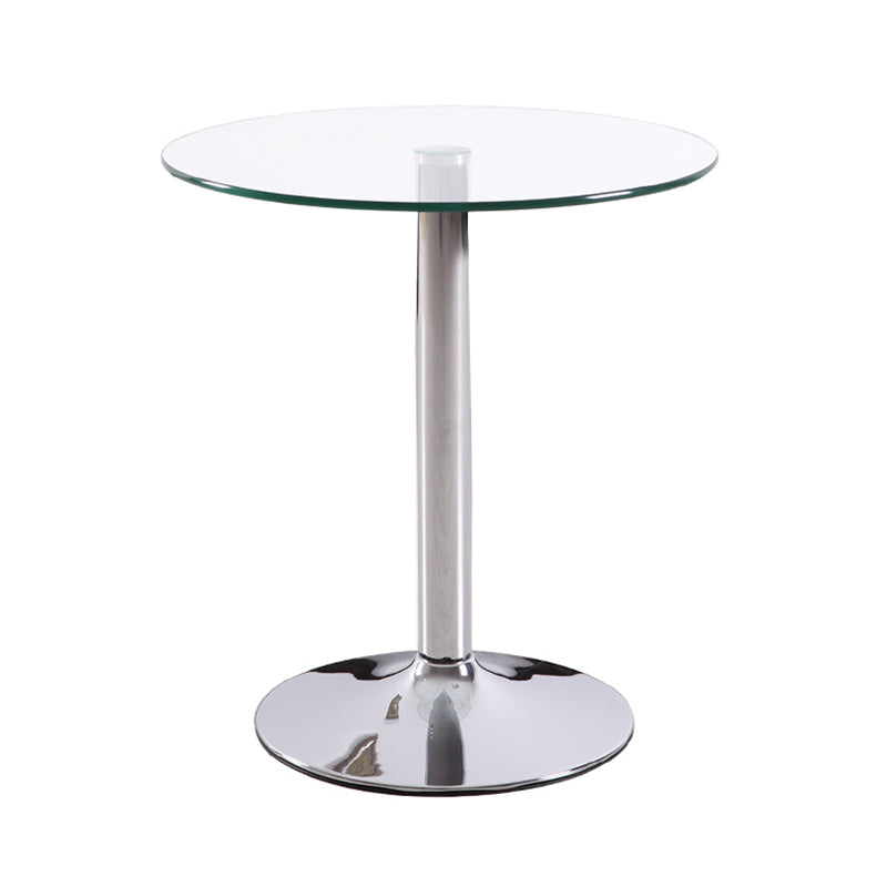 Modern Round Dining Room Table Tempered Glass Table with Tulip Base for Dining Room Clear Without Chairs Clearhalo ' dining_table' 'Dining Tables & Seating' 'Dining Tables' 'furn' 'furn_dining_table' 'Furniture' 'furniture_dining_table' 'Kitchen & Dining Furniture' 'kitchen&dining_furn' 'kitchen' 'kitchen_dining_table' 3704224