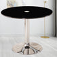 Modern Round Dining Room Table Tempered Glass Table with Tulip Base for Dining Room Clearhalo ' dining_table' 'Dining Tables & Seating' 'Dining Tables' 'furn' 'furn_dining_table' 'Furniture' 'furniture_dining_table' 'Kitchen & Dining Furniture' 'kitchen&dining_furn' 'kitchen' 'kitchen_dining_table' 3704226