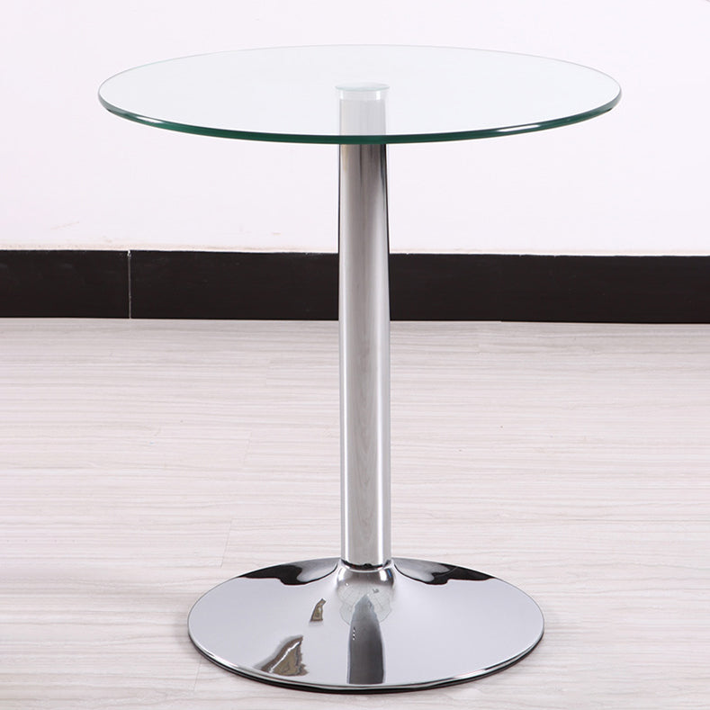 Modern Round Dining Room Table Tempered Glass Table with Tulip Base for Dining Room Clearhalo ' dining_table' 'Dining Tables & Seating' 'Dining Tables' 'furn' 'furn_dining_table' 'Furniture' 'furniture_dining_table' 'Kitchen & Dining Furniture' 'kitchen&dining_furn' 'kitchen' 'kitchen_dining_table' 3704234