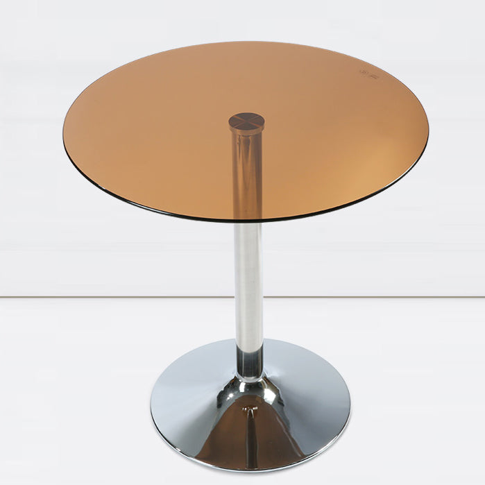 Modern Round Dining Room Table Tempered Glass Table with Tulip Base for Dining Room Clearhalo ' dining_table' 'Dining Tables & Seating' 'Dining Tables' 'furn' 'furn_dining_table' 'Furniture' 'furniture_dining_table' 'Kitchen & Dining Furniture' 'kitchen&dining_furn' 'kitchen' 'kitchen_dining_table' 3704237