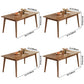 Modern Solid Wood Brown Dining Table Rectangle Shape Standard Dining Table for Kitchen Clearhalo ' dining_table' 'Dining Tables & Seating' 'Dining Tables' 'furn' 'furn_dining_table' 'Furniture' 'furniture_dining_table' 'Kitchen & Dining Furniture' 'kitchen&dining_furn' 'kitchen' 'kitchen_dining_table' 3704246