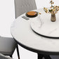 Solid Wood Contemporary Round Dining Table Sintered Stone Top Table for Dining Room Clearhalo ' dining_table' 'Dining Tables & Seating' 'Dining Tables' 'furn' 'furn_dining_table' 'Furniture' 'furniture_dining_table' 'Kitchen & Dining Furniture' 'kitchen&dining_furn' 'kitchen' 'kitchen_dining_table' 3704266