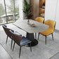Contemporary Round Dining Table Drop-Leaf Sintered Stone Dining Table with Pedestal Base Clearhalo ' dining_table' 'Dining Tables & Seating' 'Dining Tables' 'furn' 'furn_dining_table' 'Furniture' 'furniture_dining_table' 'Kitchen & Dining Furniture' 'kitchen&dining_furn' 'kitchen' 'kitchen_dining_table' 3704273