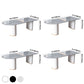 Contemporary Home Sintered Stone Dining Table Freeform Shape Table with Double Pedestal Base Clearhalo ' dining_table' 'Dining Tables & Seating' 'Dining Tables' 'furn' 'furn_dining_table' 'Furniture' 'furniture_dining_table' 'Kitchen & Dining Furniture' 'kitchen&dining_furn' 'kitchen' 'kitchen_dining_table' 3704311