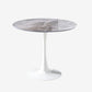 Contemporary Round Dining Table Sintered Stone Dining Table with Tulip Base for Home Kitchen Dinner Gray White Clearhalo ' dining_table' 'Dining Tables & Seating' 'Dining Tables' 'furn' 'furn_dining_table' 'Furniture' 'furniture_dining_table' 'Kitchen & Dining Furniture' 'kitchen&dining_furn' 'kitchen' 'kitchen_dining_table' 3704318
