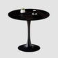 Contemporary Round Dining Table Sintered Stone Dining Table with Tulip Base for Home Kitchen Dinner Black Black Clearhalo ' dining_table' 'Dining Tables & Seating' 'Dining Tables' 'furn' 'furn_dining_table' 'Furniture' 'furniture_dining_table' 'Kitchen & Dining Furniture' 'kitchen&dining_furn' 'kitchen' 'kitchen_dining_table' 3704322