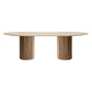 Solid Wood Contemporary Oval Indoor Table Wood Top Table for Dining Room and Kitchen Clearhalo ' dining_table' 'Dining Tables & Seating' 'Dining Tables' 'furn' 'furn_dining_table' 'Furniture' 'furniture_dining_table' 'Kitchen & Dining Furniture' 'kitchen&dining_furn' 'kitchen' 'kitchen_dining_table' 3704332