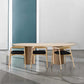 Solid Wood Contemporary Oval Indoor Table Wood Top Table for Dining Room and Kitchen Clearhalo ' dining_table' 'Dining Tables & Seating' 'Dining Tables' 'furn' 'furn_dining_table' 'Furniture' 'furniture_dining_table' 'Kitchen & Dining Furniture' 'kitchen&dining_furn' 'kitchen' 'kitchen_dining_table' 3704338