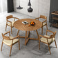 Round Pedestal Dining Site Table Contemporary Furniture with Pine Solid Wood Clearhalo ' dining_table' 'Dining Tables & Seating' 'Dining Tables' 'furn' 'furn_dining_table' 'Furniture' 'furniture_dining_table' 'Kitchen & Dining Furniture' 'kitchen&dining_furn' 'kitchen' 'kitchen_dining_table' 3704341