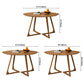 Round Pedestal Dining Site Table Contemporary Furniture with Pine Solid Wood Clearhalo ' dining_table' 'Dining Tables & Seating' 'Dining Tables' 'furn' 'furn_dining_table' 'Furniture' 'furniture_dining_table' 'Kitchen & Dining Furniture' 'kitchen&dining_furn' 'kitchen' 'kitchen_dining_table' 3704349