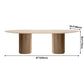 Round Wood Color Dining Table Pine Solid Wood Table Modern with Double Pedestal Clearhalo ' dining_table' 'Dining Tables & Seating' 'Dining Tables' 'furn' 'furn_dining_table' 'Furniture' 'furniture_dining_table' 'Kitchen & Dining Furniture' 'kitchen&dining_furn' 'kitchen' 'kitchen_dining_table' 3704357