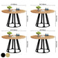 Round Solid Pinewood Brown Tone Dining Table Simplicity Pedestal Table for Dining Room Clearhalo ' dining_table' 'Dining Tables & Seating' 'Dining Tables' 'furn' 'furn_dining_table' 'Furniture' 'furniture_dining_table' 'Kitchen & Dining Furniture' 'kitchen&dining_furn' 'kitchen' 'kitchen_dining_table' 3704394