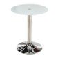 Modern Style Glass Kitchen Dining Room Table Round Table with Tulip Base White Without Chairs Clearhalo ' dining_table' 'Dining Tables & Seating' 'Dining Tables' 'furn' 'furn_dining_table' 'Furniture' 'furniture_dining_table' 'Kitchen & Dining Furniture' 'kitchen&dining_furn' 'kitchen' 'kitchen_dining_table' 3704399