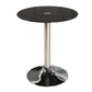 Modern Style Glass Kitchen Dining Room Table Round Table with Tulip Base Black Without Chairs Clearhalo ' dining_table' 'Dining Tables & Seating' 'Dining Tables' 'furn' 'furn_dining_table' 'Furniture' 'furniture_dining_table' 'Kitchen & Dining Furniture' 'kitchen&dining_furn' 'kitchen' 'kitchen_dining_table' 3704400