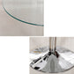 Modern Style Glass Kitchen Dining Room Table Round Table with Tulip Base Clearhalo ' dining_table' 'Dining Tables & Seating' 'Dining Tables' 'furn' 'furn_dining_table' 'Furniture' 'furniture_dining_table' 'Kitchen & Dining Furniture' 'kitchen&dining_furn' 'kitchen' 'kitchen_dining_table' 3704401