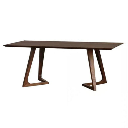 Contemporary Rectangle Dining Table Pine Solid Wood Table with Double Pedestal for Dining Room Without Chairs Clearhalo ' dining_table' 'Dining Tables & Seating' 'Dining Tables' 'furn' 'furn_dining_table' 'Furniture' 'furniture_dining_table' 'Kitchen & Dining Furniture' 'kitchen&dining_furn' 'kitchen' 'kitchen_dining_table' 3704431