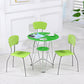 Modern Style Glass Kitchen Dining Room Table Round Table with Metal Base Clearhalo ' dining_table' 'Dining Tables & Seating' 'Dining Tables' 'furn' 'furn_dining_table' 'Furniture' 'furniture_dining_table' 'Kitchen & Dining Furniture' 'kitchen&dining_furn' 'kitchen' 'kitchen_dining_table' 3704437