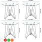 Modern Style Glass Kitchen Dining Room Table Round Table with Metal Base Clearhalo ' dining_table' 'Dining Tables & Seating' 'Dining Tables' 'furn' 'furn_dining_table' 'Furniture' 'furniture_dining_table' 'Kitchen & Dining Furniture' 'kitchen&dining_furn' 'kitchen' 'kitchen_dining_table' 3704444