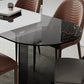 Glass Contemporary Free Form Dining Table Clear Glass Table for Dining Room Clearhalo ' dining_table' 'Dining Tables & Seating' 'Dining Tables' 'furn' 'furn_dining_table' 'Furniture' 'furniture_dining_table' 'Kitchen & Dining Furniture' 'kitchen&dining_furn' 'kitchen' 'kitchen_dining_table' 3704449