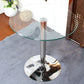 Round Tulip Base Contemporary Dining Table Three-Color Fixed Table of Glass Clear Without Chairs Clearhalo ' dining_table' 'Dining Tables & Seating' 'Dining Tables' 'furn' 'furn_dining_table' 'Furniture' 'furniture_dining_table' 'Kitchen & Dining Furniture' 'kitchen&dining_furn' 'kitchen' 'kitchen_dining_table' 3704460