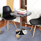 Round Tulip Base Contemporary Dining Table Three-Color Fixed Table of Glass Clearhalo ' dining_table' 'Dining Tables & Seating' 'Dining Tables' 'furn' 'furn_dining_table' 'Furniture' 'furniture_dining_table' 'Kitchen & Dining Furniture' 'kitchen&dining_furn' 'kitchen' 'kitchen_dining_table' 3704466