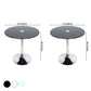 Round Tulip Base Contemporary Dining Table Three-Color Fixed Table of Glass Clearhalo ' dining_table' 'Dining Tables & Seating' 'Dining Tables' 'furn' 'furn_dining_table' 'Furniture' 'furniture_dining_table' 'Kitchen & Dining Furniture' 'kitchen&dining_furn' 'kitchen' 'kitchen_dining_table' 3704467