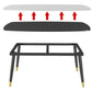 Modern Sintered Stone Standard Dining Table Rectangle Shape Dining Table for Kitchen Clearhalo ' dining_table' 'Dining Tables & Seating' 'Dining Tables' 'furn' 'furn_dining_table' 'Furniture' 'furniture_dining_table' 'Kitchen & Dining Furniture' 'kitchen&dining_furn' 'kitchen' 'kitchen_dining_table' 3704475