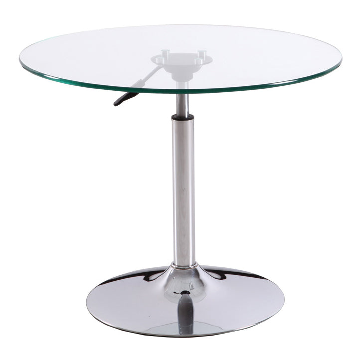 Modern Round Dining Room Table Tempered Glass Table with Pedestal Base for Home Kitchen Dinner Clear Without Chairs Clearhalo ' dining_table' 'Dining Tables & Seating' 'Dining Tables' 'furn' 'furn_dining_table' 'Furniture' 'furniture_dining_table' 'Kitchen & Dining Furniture' 'kitchen&dining_furn' 'kitchen' 'kitchen_dining_table' 3704483