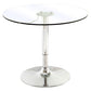 Modern Round Dining Room Table Tempered Glass Table with Pedestal Base for Home Kitchen Dinner Clear 31.5"L x 31.5"W x 29.5"H Without Chairs Clearhalo ' dining_table' 'Dining Tables & Seating' 'Dining Tables' 'furn' 'furn_dining_table' 'Furniture' 'furniture_dining_table' 'Kitchen & Dining Furniture' 'kitchen&dining_furn' 'kitchen' 'kitchen_dining_table' 3704486