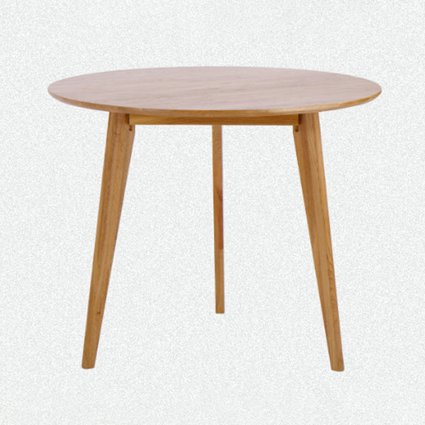 Round 4-foot Dining Table Oak Solid Wood Furniture for Dining Room Home Clearhalo ' dining_table' 'Dining Tables & Seating' 'Dining Tables' 'furn' 'furn_dining_table' 'Furniture' 'furniture_dining_table' 'Kitchen & Dining Furniture' 'kitchen&dining_furn' 'kitchen' 'kitchen_dining_table' 3704490