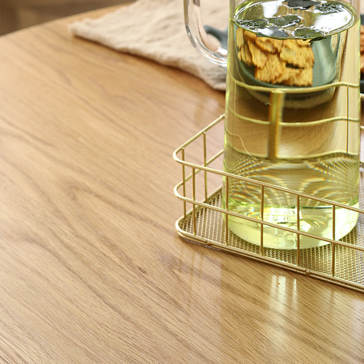 Round 4-foot Dining Table Oak Solid Wood Furniture for Dining Room Home Clearhalo ' dining_table' 'Dining Tables & Seating' 'Dining Tables' 'furn' 'furn_dining_table' 'Furniture' 'furniture_dining_table' 'Kitchen & Dining Furniture' 'kitchen&dining_furn' 'kitchen' 'kitchen_dining_table' 3704496